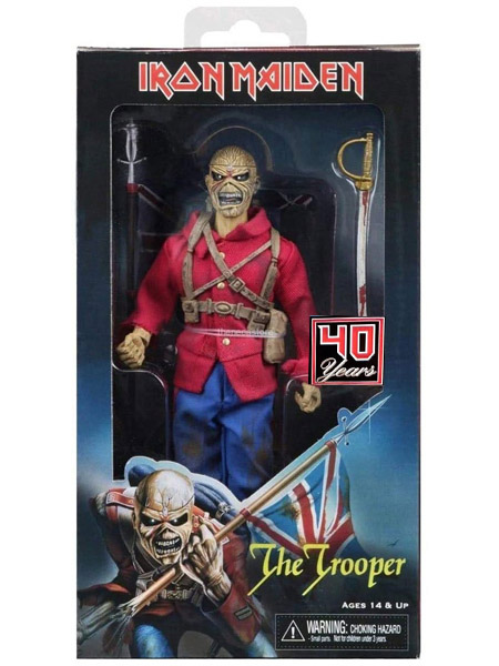 Neca Iron Maiden Trooper Eddie 8 Inch Clothed Action Figure